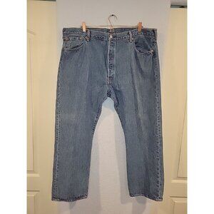 Levis 501 XX Jeans Mens 44x30 Blue Denim Straight Leg Button Fly Pants Casual